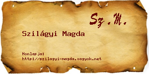 Szilágyi Magda névjegykártya